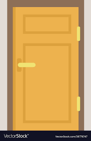 Interior Door Icon Flat Isolated