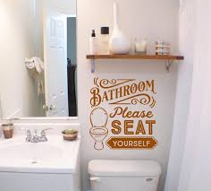Vinyl Wall Decal Bathroom Decal