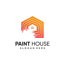 Paint House Logo Design Icon Element