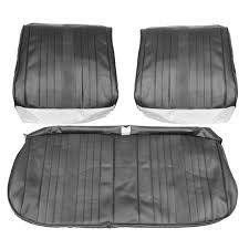 Seat Upholstery 1969 Chevelle El Camino Front Split Bench Pui Black Bk Pui 69as10b