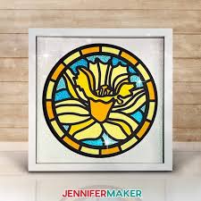Layered Paper Stained Glass Window Art