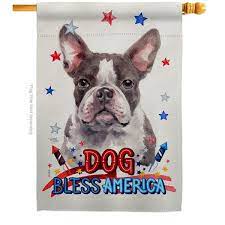Boston Terrier Dog House Flag