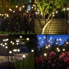 6 Pack Solar Firefly Lights 40 Bulbs