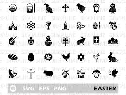 Easter Spring Icon Set Svg Eps Png