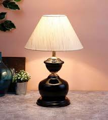 White Vintage Cotton Table Lamp