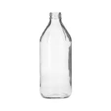 Glass Vinegar Bottle Round