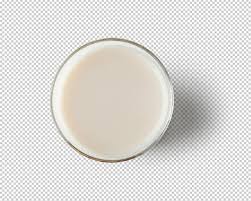 Premium Psd Top View Of Milk In The