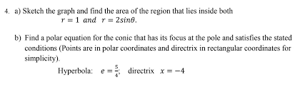 Find A Polar Equation For The Conic