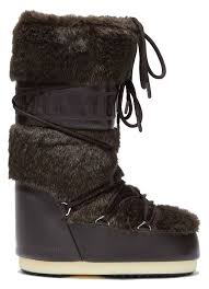 Moonboot Moon Boot Icon Faux Fur Brown
