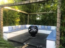 Fire Pit Sunken Seating Outdoor Cushions