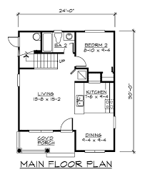 Bungalow Floor Plan 2 Bedrms 2 Baths