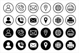 Phone Email Icon Vector Art Icons And