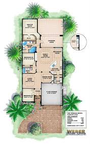 Florida Style House Plan 3 Bedrms 2