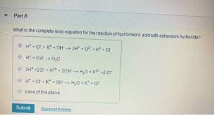 Complete Ionic Equation