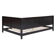 Urtr Espresso Full Size Wood Daybed