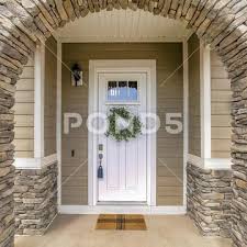 Square Arched Entrance Made Of Stone