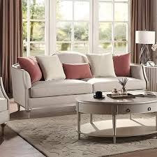 Acme Kasa Sofa With 5 Pillows In Beige