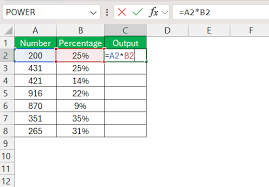 How To Multiply Percentages In Cells In