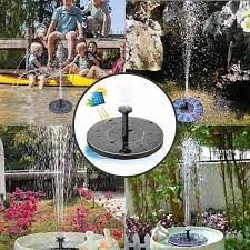 Black Plastic Solar Fountain Pump For