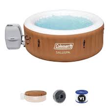 Air Jet Inflatable Hot Tub Spa Orange