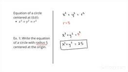 Equation Of A Circle Centered