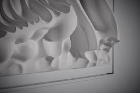 Italian Plaster Wall Relief By Carlo