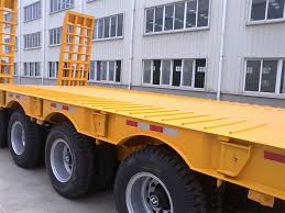 Lowboy Truck Trailer Low Bed Trailer