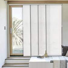 Chicology Light Filtering Adjustable Sliding Panel Track Blind Size 86 Inch X 96 Inch White