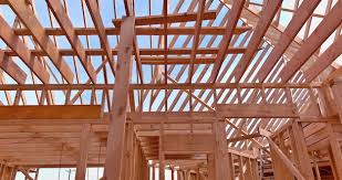 roof trusses covered with inium