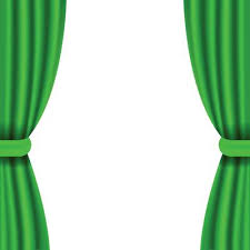 Green Curtain Vector Art Icons And