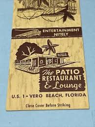 Front Strike Matchbook Cover The Patio