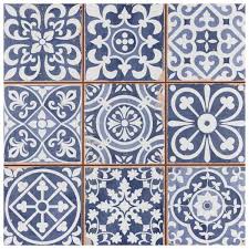 Merola Tile Faenza Azul 13 In X 13 In