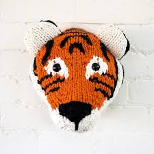 Giant Tiger Head Knitting Kit