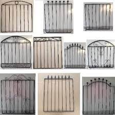 Metal Garden Gate Black Wrought Iron