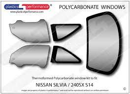 240sx S14 Lexan Polycarbonate Window Kit