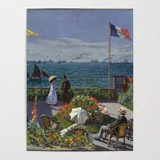 Claude Monet Garden At Sainte Adresse