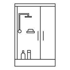 Shower Door Vector Art Png Images