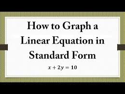 How To Graph A Linear Equation In