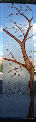 Frosted Glass Doors Tree Designs