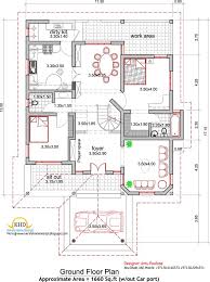House Plan And Elevation 2165 Sq Ft