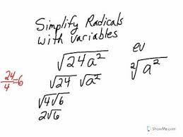 2 Simplify Radicals With Variables That