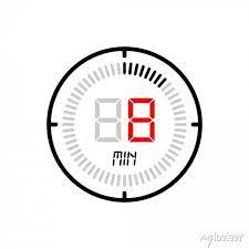 White Background Stopwatch Vector