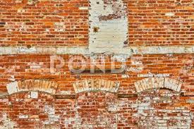 Red Bricks Coated In White Paint