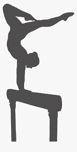 balance beam gymnastics silhouette png