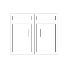 Simple Kitchen Interior Cabinet Icon