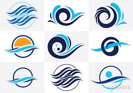 Symbol Design Template Ocean Wave Icon