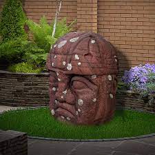 Olmec Head Medium Sculpture Australia