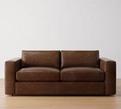 Carmel Wide Arm Leather Sleeper Sofa