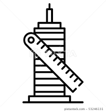 Measurement Building Plan Icon Outline