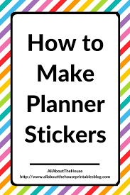 Header Title Section Planner Stickers